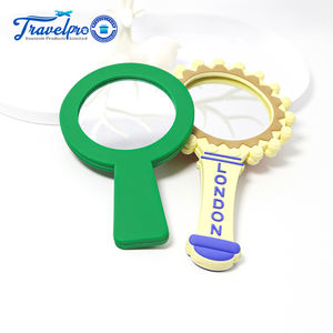 Espejo Cosmético Portátil al por Mayor con Mango, Espejo Pequeño de PVC de Mano, Espejo de Bolsillo de una Sola Cara - Product Image 4