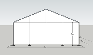Tente de réception de <span class=keywords><strong>mariage</strong></span> à <span class=keywords><strong>prix</strong></span> d'usine pas cher pour les fêtes, tente de réception commerciale imperméable, tentes d'événements en plein air pour les événements - Product Image 2