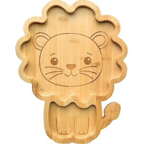 Plato de Bambú con Forma de León Personalizado Directo de Fábrica, Bandeja Ecológica para Niños, Venta al por Mayor para Regalo del Día del Niño - Product Image 5