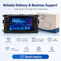 Écran tactile Flysonic FYDZ 7 pouces pour Ford Focus 2008-2011, autoradio Android avec GPS et navigation, en stock, prêt à être expédié