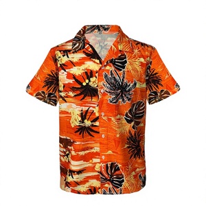 เสื้อเชิ้ตผู้ชายขายส่งลายพิมพ์ต้นไม้เขตร้อน ระบายอากาศได้ดี ไม่ต้องรีด ผ้าสบายๆ ติดกระดุม ปักลาย 3 มิติ ไซส์ XXXL - Product Image 2