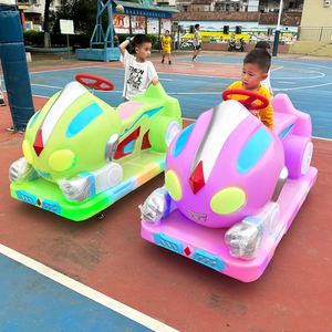 Square Bumper Car Children's Amusement Luminous Altman Battery Bumper Car Double Outdoor Parent-child Remote Control Stall Car - Product Image 1