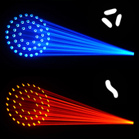Nouvelle source laser 120W Sharpy Beam à double prisme, contrôle DMX, lumière mobile pour hôtel avec cercle RGB