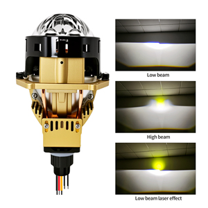 Chenlang Super brillante 130W Bi-LED proyector lente coche faro Retrofit Kit 3 pulgadas con dos láser sin pérdidas para H4 LED faros - Product Image 3