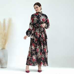 Robe de style vintage Loriya 2023, robe de mode Aliexpress, pure beauté, imprimé animal, jupe longue jusqu'aux chevilles, abaya d'hiver pour adultes - Product Image 1