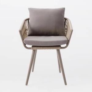 Silla de Ratán de Estilo Nórdico para Exteriores, Estructura de Aleación de Aluminio, Asiento de Jardín, Diseño Duradero - Product Image 1