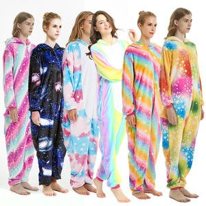 Mono de animales de dibujos animados grueso <span class=keywords><strong>Cora</strong></span> nuevo al por mayor, pijama informal cálido de franela, ropa de casa para mujer - Product Image 2