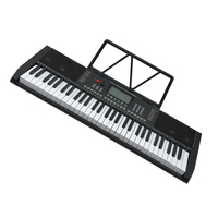Teclado de piano de doble polea eléctrico profesional de 61 teclas, órgano eléctrico con funciones MIDI y USB, instrumentos musicales