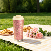 Nouvelle Tasse à Café Isotherme Double Paroi en Titane Pur Haut de Gamme 2026, Grande Capacité, Anti-Chute avec Cordon, Design Luxe Léger