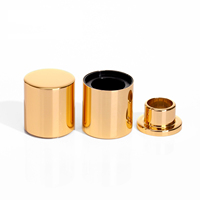 Tapa de Perfume Cilíndrica de 7 Colores, Tapa Magnética Dorada para Perfume, Tapa Magnética Plateada para Perfume