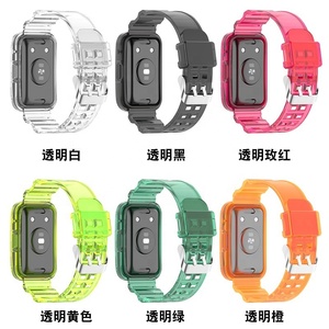 Correas para <span class=keywords><strong>Huawei</strong></span> <span class=keywords><strong>Watch</strong></span> <span class=keywords><strong>Fit2</strong></span> Glacier Strap <span class=keywords><strong>Watch</strong></span> Fit Correa transparente - Product Image 3