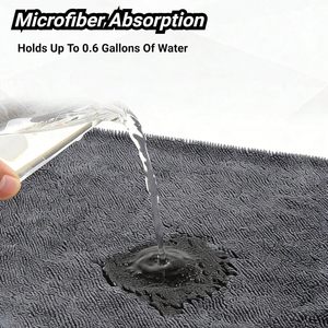 Toalla de Limpieza de Microfibra de Alta Calidad NOVISON, 100% Poliéster (80% Poliéster, 20% Poliamida), Absorbente, para Detallado de Autos y Lavado de Vehículos - Product Image 4