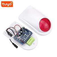 Sirine Strobo Lampu Kilat Tahan Air Wifi Tuya 120DB untuk Rumah, Sirine Anti Maling PST-SN31