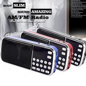 Radio portable L-088 avec lecteur MP3, Hi-Fi, radio FM, haut-parleur avec lampe de poche, USB, AUX, fente pour carte TF - Product Image 3
