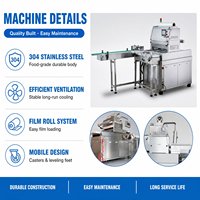 Machine d'emballage sous atmosphère modifiée, machine de scellage automatique de barquettes, acier inoxydable, écran tactile