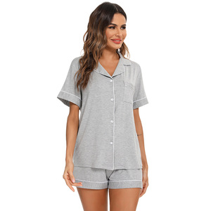 Novidades 2026: Conjunto de Pijama Feminino em Modal de Manga Curta, Sucesso de Vendas, Tamanhos S-XXL - Product Image 6