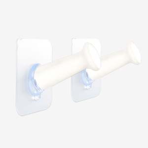 モダンなデザイン壁ラック取り付けコート吊り木製バスルームフック粘着タオルフック - Product Image 5