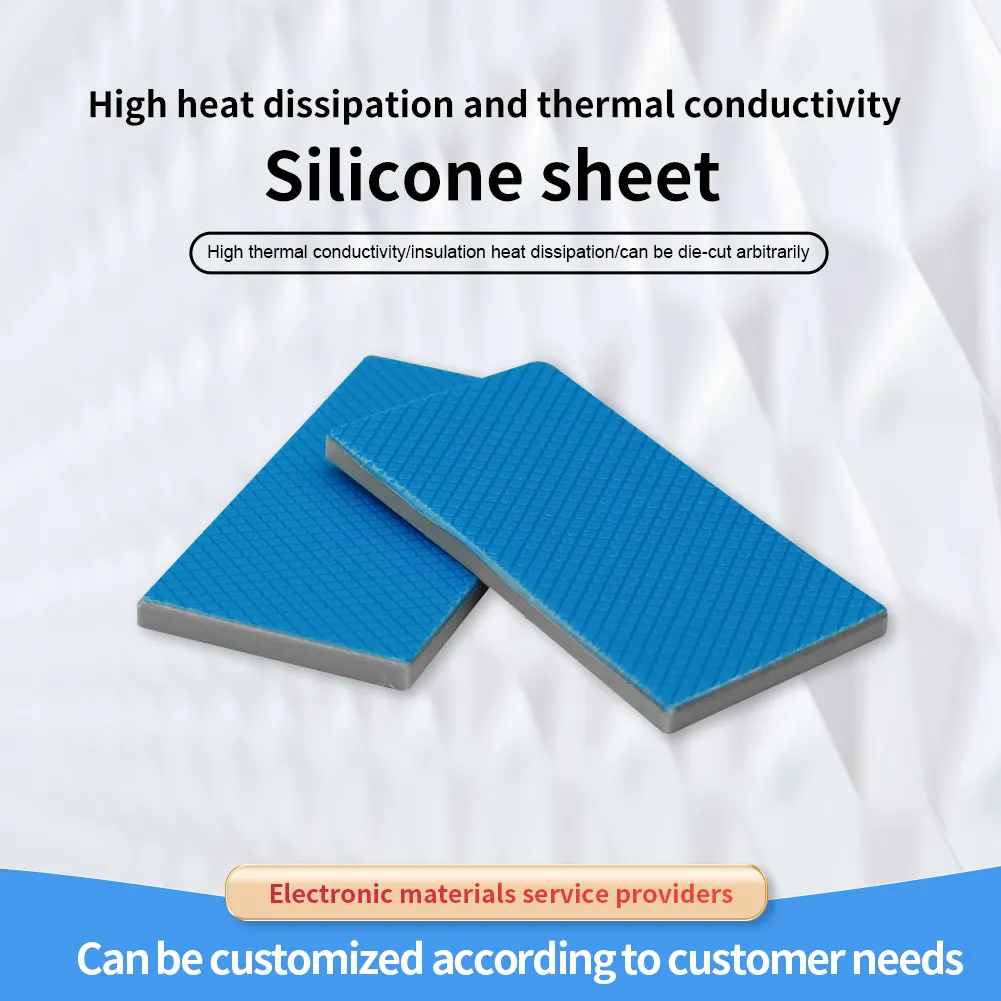 thermal silicone Insulation Pad for gpu cpu cooling pad 0.25-10MM Low thermal resistance