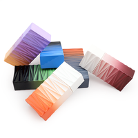 Flacon de parfum dégradé de 30 ml avec surface géométrique à facettes, conteneur de parfum vide rechargeable, vente en gros directe d'usine