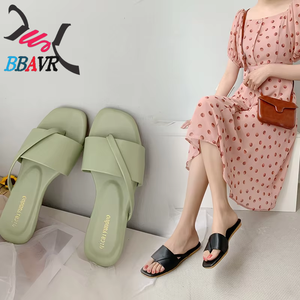 New Summer Fashion Korean Women's Herringbone Sandals Flat <b>Soft</b> Bottom Beach <b>Shoes</b> with Cushioning Trendy Wear - Product Image 6