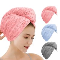 Serviette pour cheveux en microfibre à séchage rapide faite à la main pour femmes adultes, usage domestique