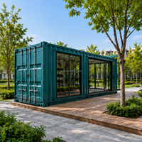 Conteneur de sport multi-usages de 20 pieds de haute qualité, salle de sport préfabriquée en acier modulaire, pod de fitness extérieur