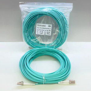 Cable de Fibra Óptica con Cubierta LSZH, 20 Metros de Longitud, Multimodo, LC a LC, Cable de Conexión de Fibra Óptica OM3 de Doble Núcleo para Redes de Fibra - Product Image 6