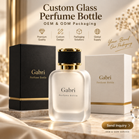 Étiquette privée OEM personnalisée 1,75 FL.OZ. Flacon de parfum Eau de Parfum 30ml, flacon de parfum givré de luxe 50ml, flacons de parfum vides de qualité