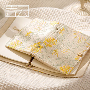Libro de cuentas de mano de tela de estilo antiguo de alto valor diario pequeño fresco desmontaje de hojas sueltas cuaderno A6 A5 - Product Image 2