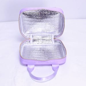 Sac à déjeuner personnalisé, durable, écologique, pour adultes et enfants, sac isotherme pour pique-nique en plein air, sac de rangement pour aliments, imperméable, en nylon, avec fermeture éclair - Product Image 5