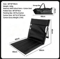 Chaise pliante portable d'extérieur pour la plage, fauteuil de camping et pique-nique à dossier bas, chaise de loisirs légère, chaise longue, chaise de pêche