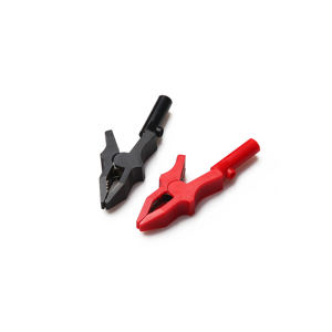 Clip de test de connexion à vis Bec plat avec dents Tout cuivre Test électronique <span class=keywords><strong>pince</strong></span> <span class=keywords><strong>crocodile</strong></span> Clip d'isolation tout plastique 80mm - Product Image 4