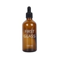 Bouteille compte-gouttes en verre vide de 100 ml, ambre brun, pour huiles essentielles, avec bouchon et capuchon à vis – Vente en gros usine