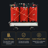 Transformateur sec à résine coulée cuivre/aluminium 500 kVA 2500 kVA 10 kV/0,4 kV IEC 60076 Triphasé SCB