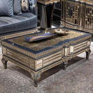 Divano in Tessuto Stile Neoclassico Europeo in Legno Massello Intagliato Arredamento di Lusso per Villa e Hotel - Product Image 5