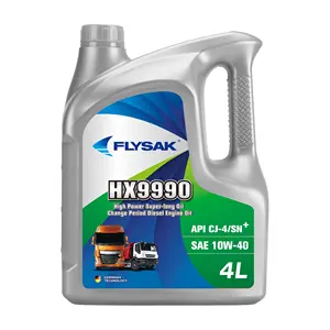 Flysak Truck Motor Smeermiddel Groothandel 4 Liter Hx9990 Super Lange Olieververingsperiode Cj-4 Sn 10w40 Diesel Motorolie