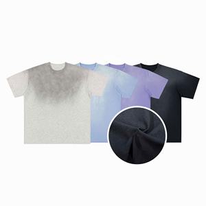 Algodón Logo gráfico hombres 300 270 250 Gsm piedra Vintage peso pesado de gran tamaño personalizado hombres lavado ácido camisetas camiseta lavada - Product Image 1