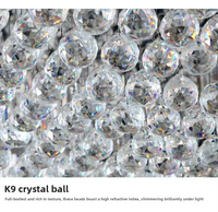Lustre en cristal moderne d'ingénierie, anti-éblouissement, à LED dimmable, garantie 2 ans, idéal pour hall d'hôtel - Vente directe usine