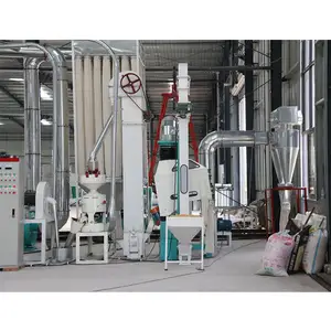 Maize Flour Mill Milling Machine 12tpd Corn Grit And Flour Mill Line Maize Milling Machine