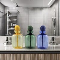 410ml Squeeze Round Plastic Pet Bottle Flat Mouthwash avec Pump Seal pour Liquid Packaging Box Packed