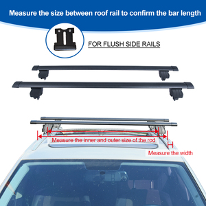 <span class=keywords><strong>Barre</strong></span> Portatutto in Alluminio Argento+Nero <span class=keywords><strong>per</strong></span> Auto, Capacità 50kg, Facile Installazione sul <span class=keywords><strong>Tetto</strong></span> - Product Image 6