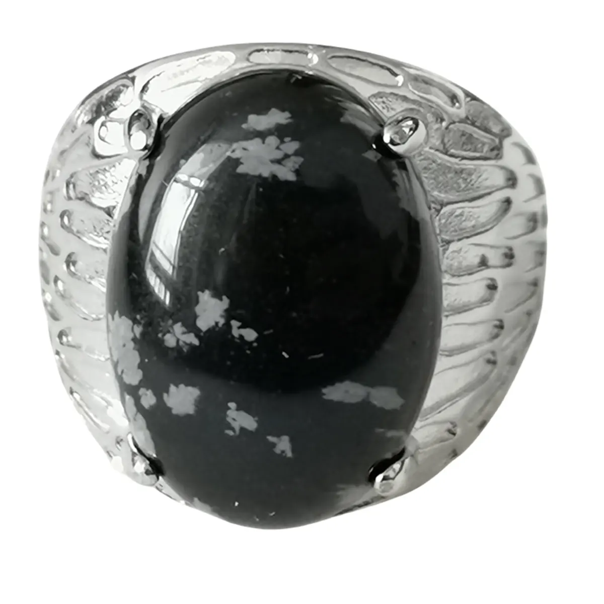 공장 도매 실버 타원형 크리스탈 반지 여성용 조정 가능한 손가락 보석 네일 반지