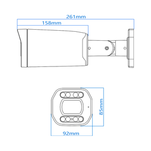 4X motorizado Vari-focal AI Detección y luz dual inteligente y micrófono POE IP Bullet Cámara al aire libre <span class=keywords><strong>IP67</strong></span> Cámara impermeable - Product Image 6