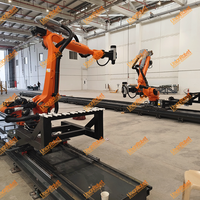 Moule en mousse Prototype Fraisage Robot Bras pour Industriel KUKA KR210-2700 Navire Coque Moule Air Refroidissement Broche