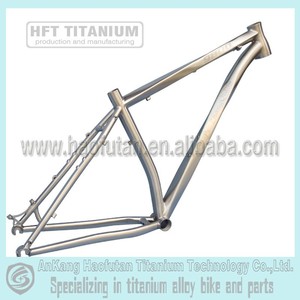 Tubo de asiento alto de Marco <span class=keywords><strong>MTB</strong></span> de <span class=keywords><strong>titanio</strong></span> con enrutamiento de cable interno y Marco de freno de disco oculto para bicicletas de montaje y cruceros de playa - Product Image 4
