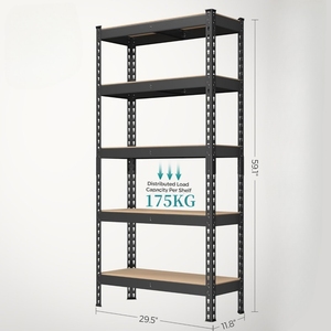 Étagères de garage en acier, rayonnages sans boulons, rayonnages industriels, rayonnages à palettes, rayonnages à rivets, rayonnages <span class=keywords><strong>d</strong></span>'exposition pour entrepôt - Product Image 2