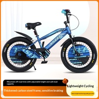 Vélo de montagne pour enfants et jeunes, pour garçons et filles, à une vitesse, cadre en acier haute teneur en carbone, roues de 18/20/22 pouces, roues d'apprentissage
