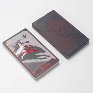 Caja Negra Personalizada con Detalles en Lámina Roja, Baraja <span class=keywords><strong>de</strong></span> Cartas del <span class=keywords><strong>Tarot</strong></span> <span class=keywords><strong>de</strong></span> <span class=keywords><strong>Brujas</strong></span>, Last Sabbath, <span class=keywords><strong>Tarot</strong></span> <span class=keywords><strong>de</strong></span> <span class=keywords><strong>las</strong></span> <span class=keywords><strong>Brujas</strong></span> para Adivinación y Lectura Espiritual - Product Image 3