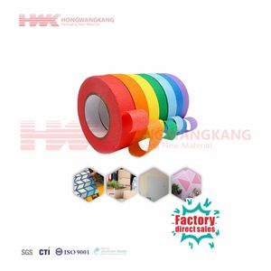 HWK Fábrica Personalizado Azul Anti-UV Pintura Do Carro Fita Adesiva Pressão Sensível Anti-Estático e Gravável Papel Crepe Tape - Product Image 1