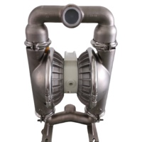 Pompe chimique en acier inoxydable avec bloc central en polypropylène et valve à air, capacité de 163 GPM, modèle P8/SSAPP/TWS/TF/STF/0070